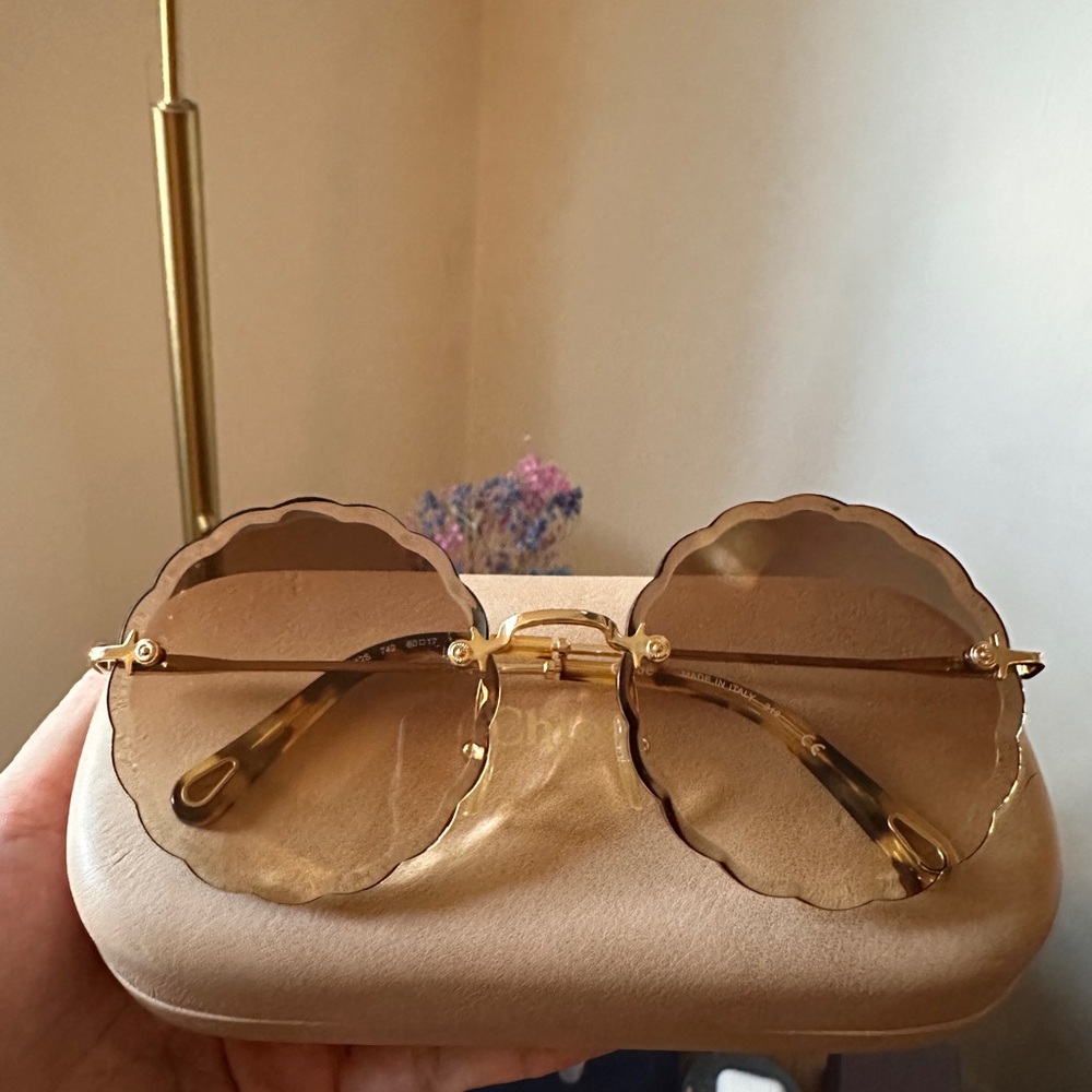 Chloe Rosie brown sunglasses